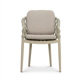 Cleveland dining tuinstoel | aluminium + touw | beige