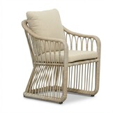 Bruno dining tuinstoel | wicker | Mexican Sand
