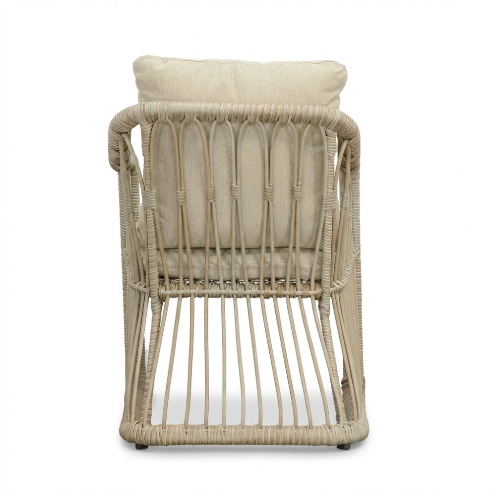 Bruno dining tuinstoel | wicker | Mexican Sand