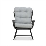 Dex loungestoel tuin set van 2 | touw + aluminium | Stone Grey