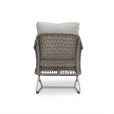 Gianna loungestoel tuin set van 2 | touw + aluminium | Almond Beige