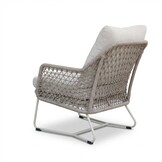 Gianna loungestoel tuin set van 2 | touw + aluminium | Almond Beige