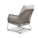 Gianna loungestoel tuin set van 2 | touw + aluminium | Almond Beige