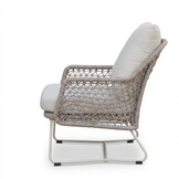 Gianna loungestoel tuin set van 2 | touw + aluminium | Almond Beige