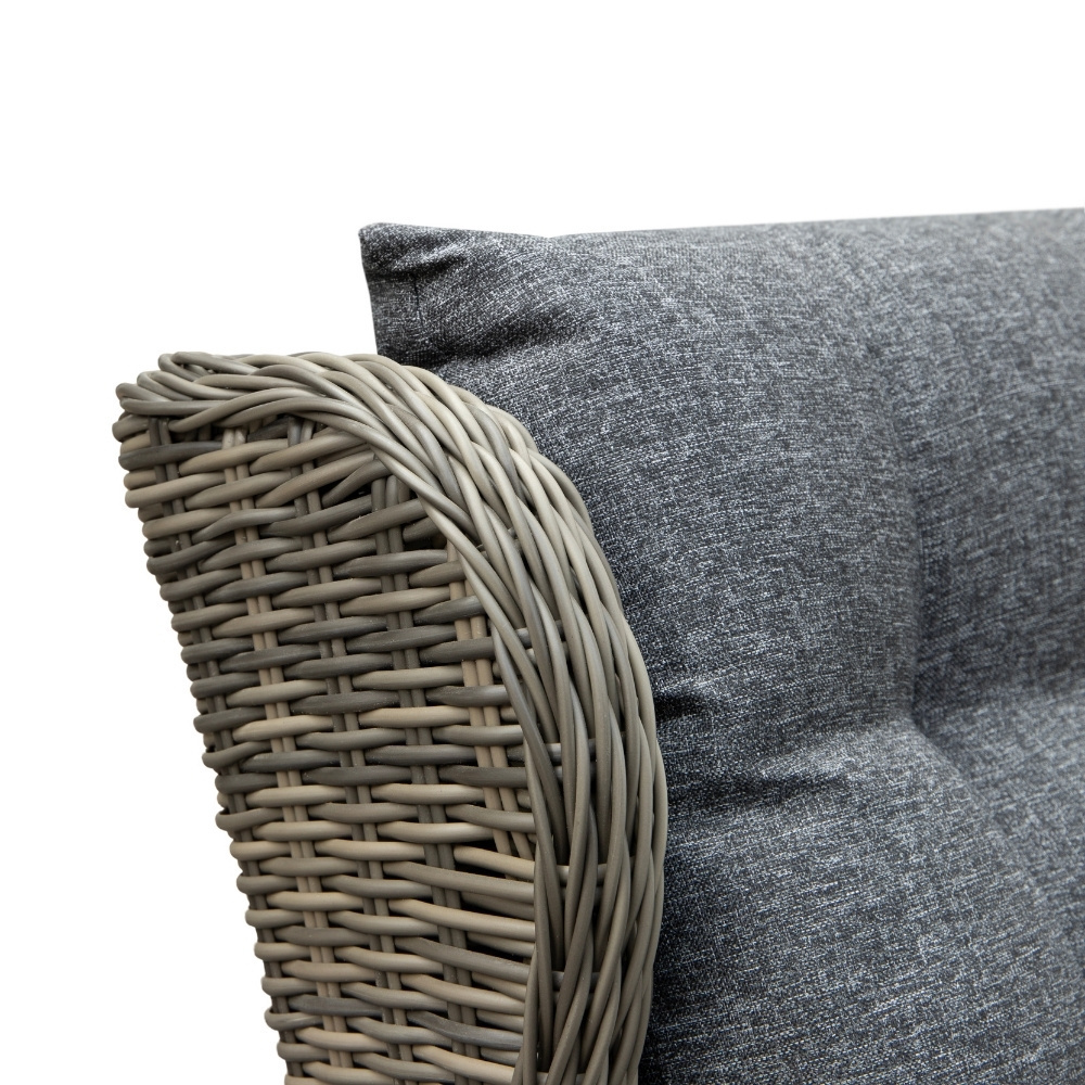 Belfort stoel-bank loungeset - verstelbaar 7 personen | wicker | Kobo Grey | 6-delig