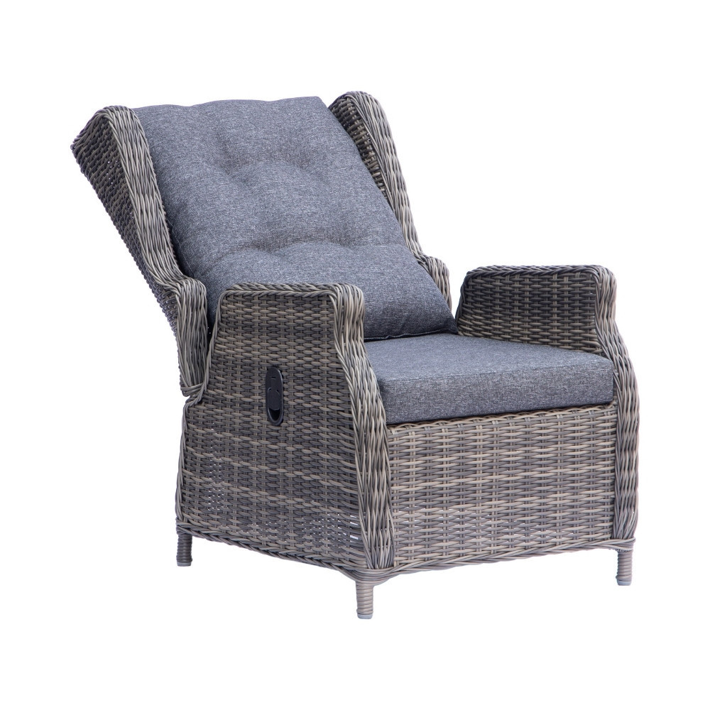 Belfort stoel-bank loungeset - verstelbaar 7 personen | wicker | Kobo Grey | 6-delig