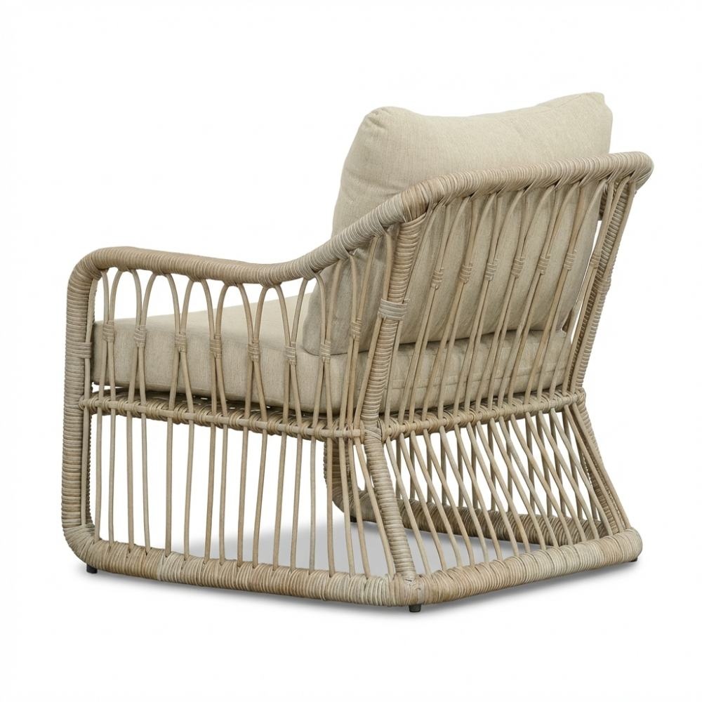 Bruno loungestoel tuin set van 2 | wicker | Mexican Sand