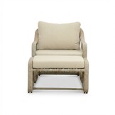 Bruno lounge balkonset 2 personen | wicker + teakhout | Mexican Sand | 5-delig