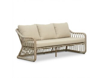 Bruno 3-zits tuinbank | wicker | Mexican Sand