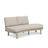 Washington hoek loungeset 5 personen | aluminium + hardhout | beige | 4-delig - 259x195cm