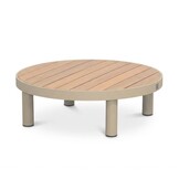 Washington hoek loungeset 5 personen | aluminium + hardhout | beige | 4-delig - 259x195cm