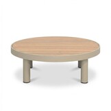 Washington hoek loungeset 5 personen | aluminium + hardhout | beige | 4-delig - 259x195cm