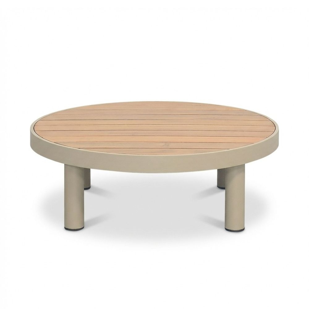 Washington hoek loungeset 5 personen | aluminium + hardhout | beige | 4-delig - 259x195cm