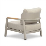 Marbella stoel-bank loungeset 4 personen | aluminium + teak | beige | 4-delig