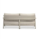 Marbella stoel-bank loungeset 4 personen | aluminium + teak | beige | 4-delig