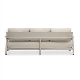 Marbella stoel-bank loungeset 5 personen | aluminium + teak | beige | 4-delig