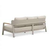 Marbella stoel-bank loungeset 5 personen | aluminium + teak | beige | 4-delig