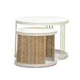 Bologna stoel-bank loungeset 5 personen | wicker + aluminium | beige | 5-delig