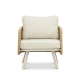 Bologna stoel-bank loungeset 5 personen | wicker + aluminium | beige | 5-delig