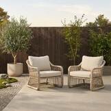Bruno loungestoel tuin set van 2 | wicker | Mexican Sand