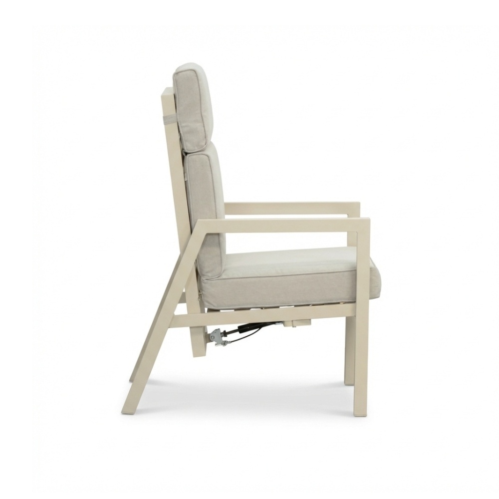 Oregon lounge balkonset - verstelbaar 2 personen | aluminium | beige | 5-delig