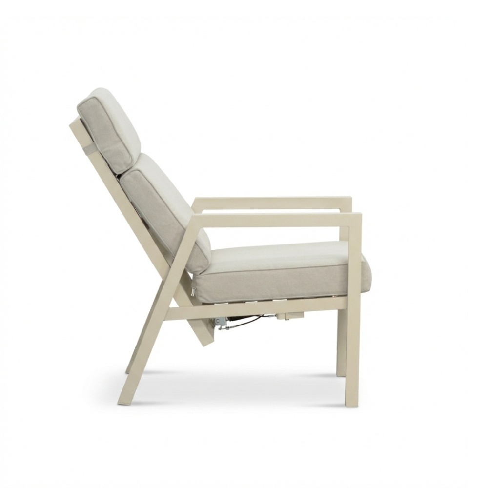 Oregon lounge balkonset - verstelbaar 2 personen | aluminium | beige | 5-delig