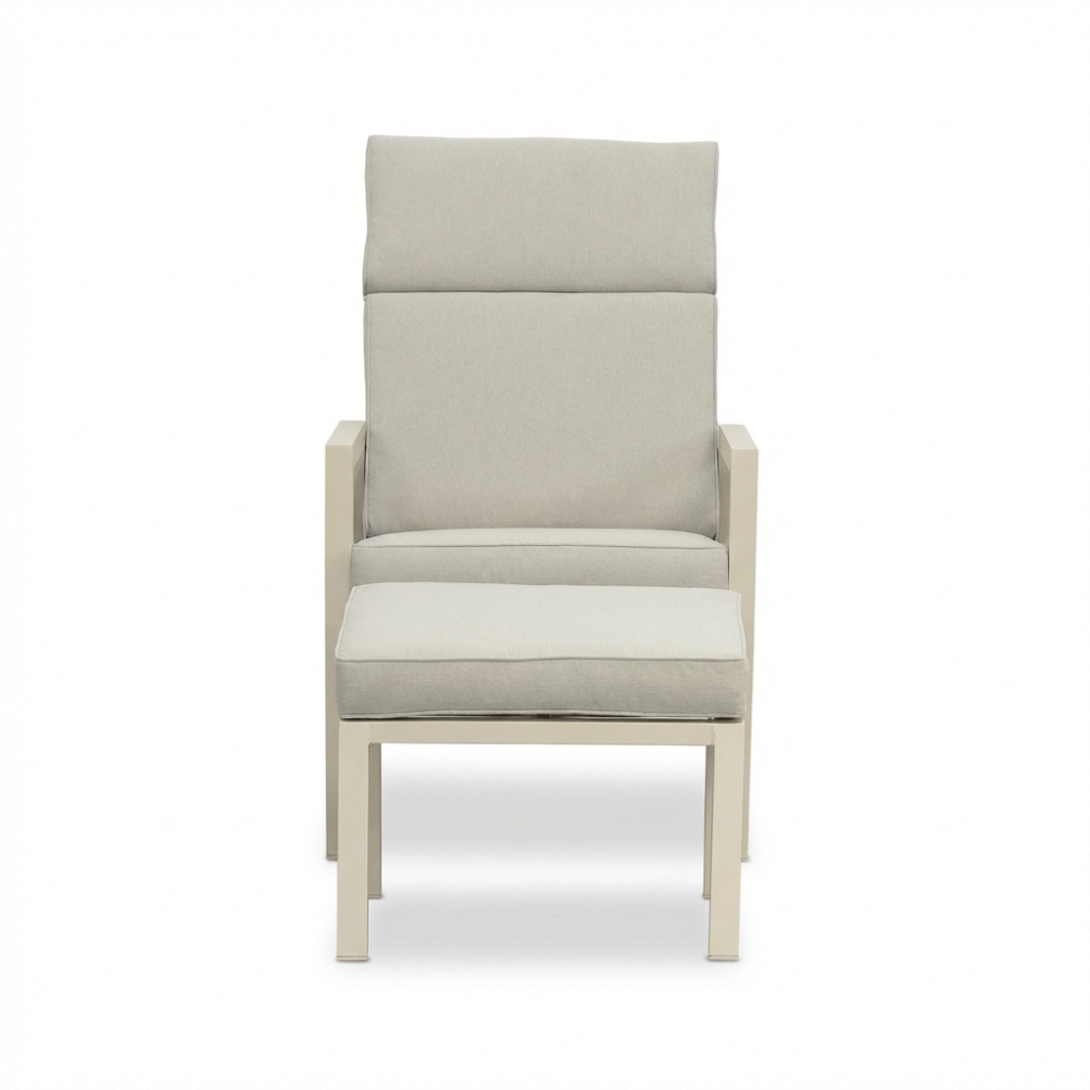 Oregon lounge balkonset - verstelbaar 2 personen | aluminium | beige | 5-delig