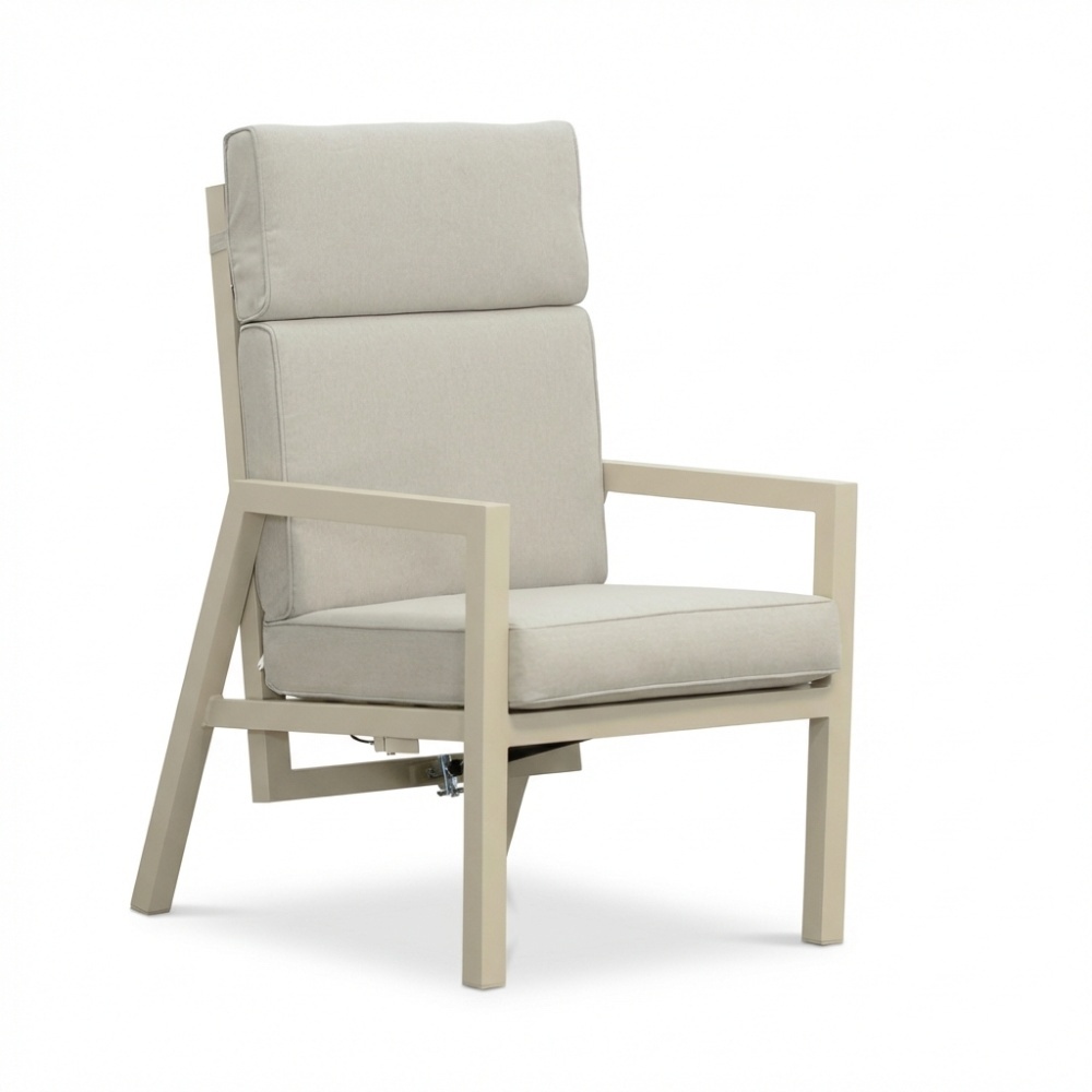 Oregon lounge balkonset - verstelbaar 2 personen | aluminium | beige | 5-delig