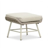 Dex voetenbank | touw + aluminium | Almond Beige