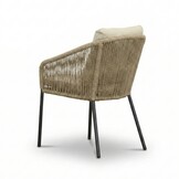 Lexis dining tuinstoel | touw + aluminium | Sahara Dust