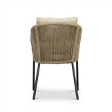 Lexis dining tuinstoel | touw + aluminium | Sahara Dust