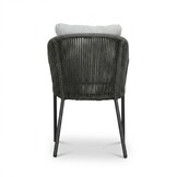 Lexis dining tuinstoel | touw + aluminium | Stone Grey