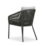 Lexis dining tuinstoel | touw + aluminium | Stone Grey