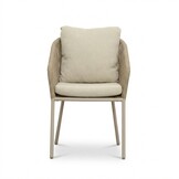 Lexis dining tuinstoel | touw + aluminium | Sandstone