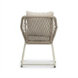Portofino dining tuinstoel | touw + aluminium | Almond Beige
