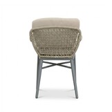 Mila dining tuinstoel | touw + aluminium | beige/antraciet