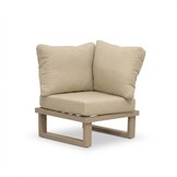 Canyon hoek loungeset 5 personen | aluminium + sintered stone | Marble Latte | 3-delig - 288x288cm