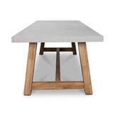 Veltis/Tulum Sandstone dining tuinset | 6 personen | polystone + touw | 250cm