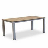 Manhattan beige/Tulum Sandstone dining tuinset | 4 personen | polywood + touw | 180cm