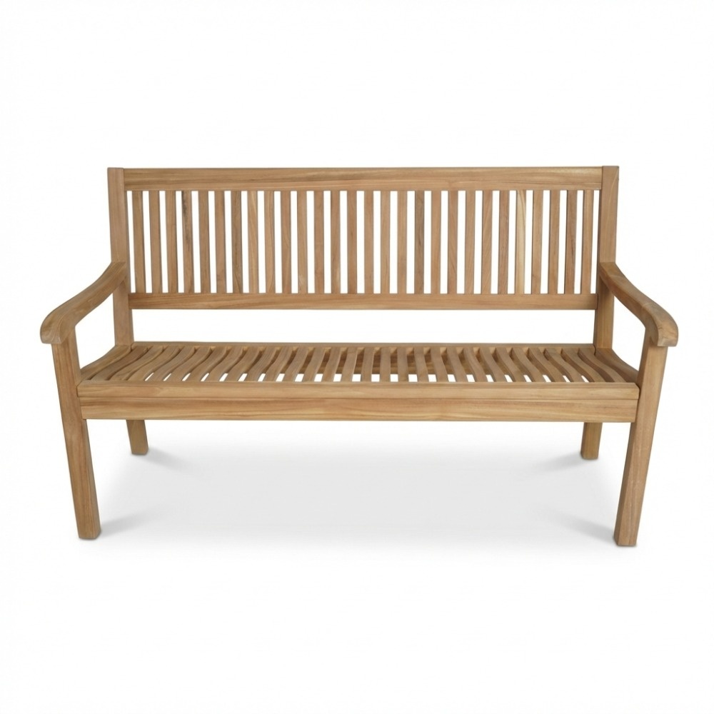 Malmo 3-zits tuinbank | teakhout | Natural Teak | 150cm