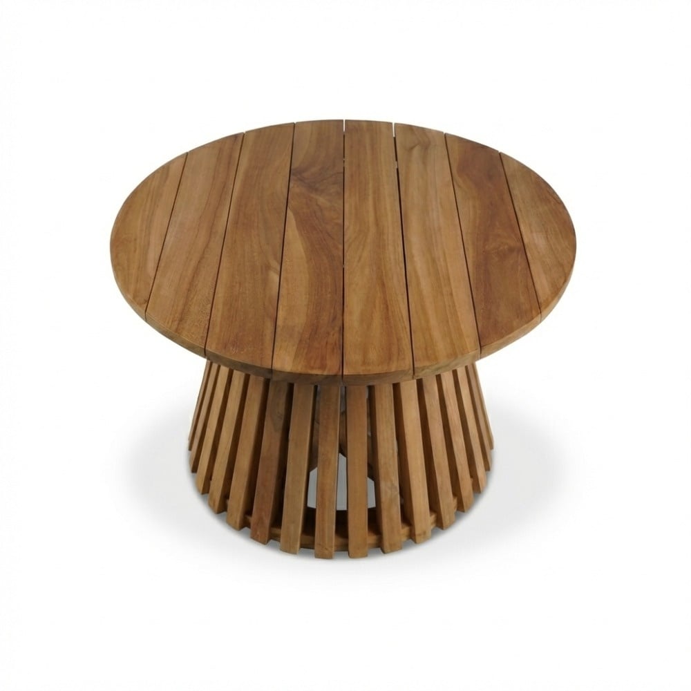 Palau koffietafel | teakhout | Natural Teak | 70cm rond