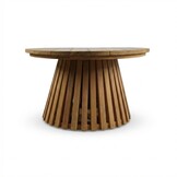 Palau koffietafel | teakhout | Natural Teak | 70cm rond