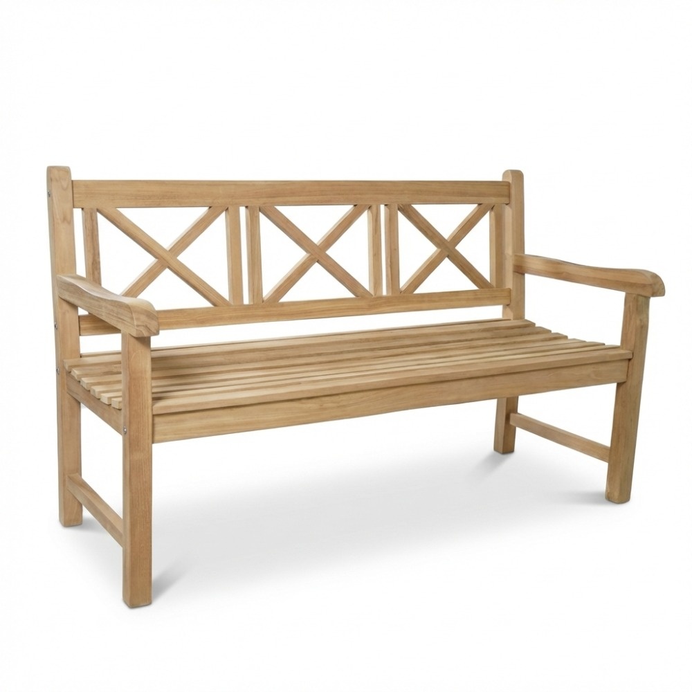 BUITEN living Lissabon 3-zits tuinbank | teakhout | Natural Teak | 150cm