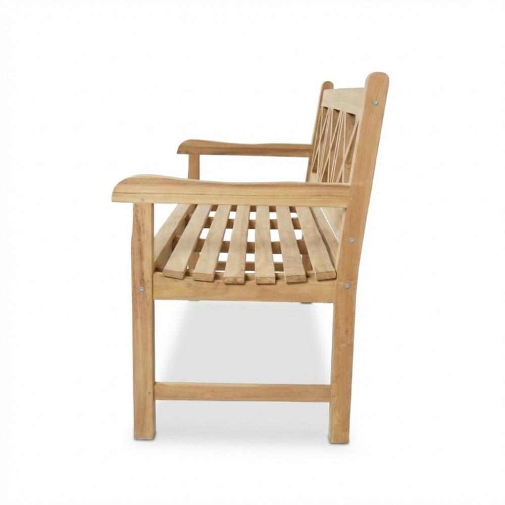 Lissabon 3-zits tuinbank | teakhout | Natural Teak | 150cm