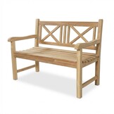 Lissabon 2-zits tuinbank | teakhout | Natural Teak | 120cm
