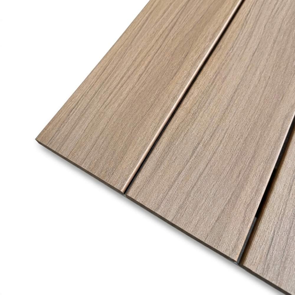 Atlanta hoek loungeset 6 personen | aluminium + polywood | beige | 3-delig - 305x228cm