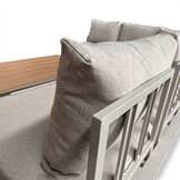 Atlanta hoek loungeset 6 personen | aluminium + polywood | beige | 3-delig - 305x228cm