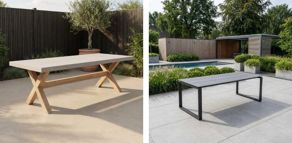 Rechthoekige-tuintafel-met-strakke-uitstraling