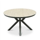 Cuba dining tuintafel 4 personen | sintered stone + aluminium | beige | 120cm rond