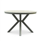 Cuba dining tuintafel 4 personen | sintered stone + aluminium | beige | 120cm rond